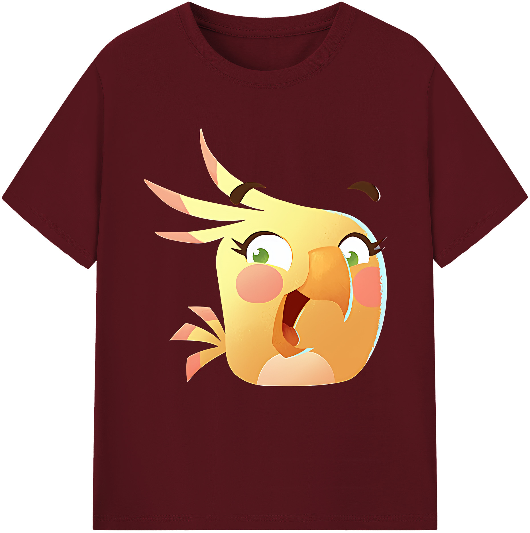 （画像用） Angry Birds アングリーバード 綿100％半袖Tシャツ（フロントプリント）